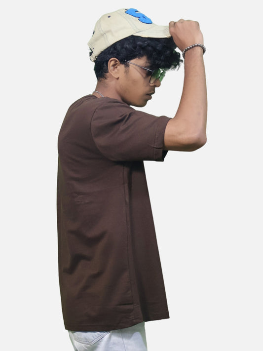 Brown Oversized T-Shirt For Men