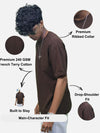 Brown Oversized T-Shirt For Men