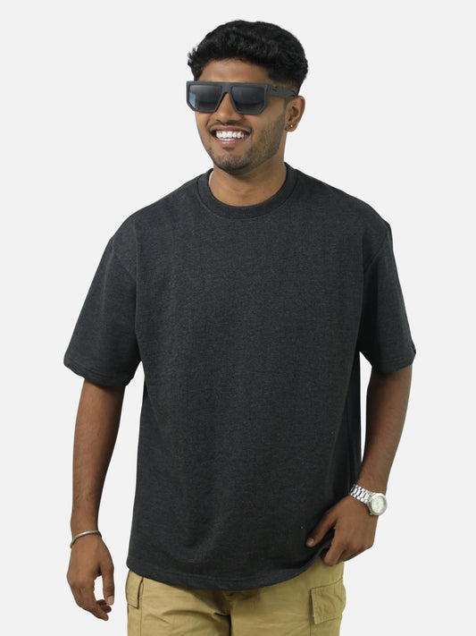 Charcoal Oversized T-Shirt For Men