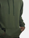 Army Green Regular Fit Zero Hoodie For Men