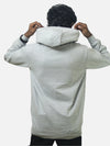 Grey Regular Fit Hoodie For Men