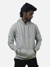 Grey Regular Fit Hoodie For Men