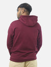 Maroon Regular Fit Hoodie For Men