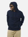 Navy Blue Regular Fit Hoodie For Men