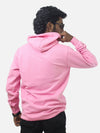 Pink Regular Fit Hoodie For Men