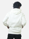 White Regular Fit Hoodie For Men