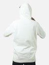 White Regular Fit Hoodie For Men