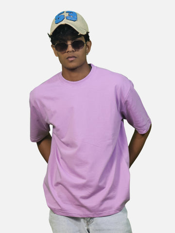 Lavender Oversized T-Shirt For Men
