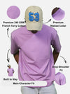 Lavender Oversized T-Shirt For Men