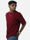 Maroon Oversized Tshirt For Men