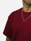 Maroon Oversized Tshirt For Men