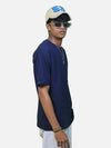 Navy Blue Oversized T-Shirt For Men