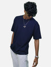 Navy Blue Oversized T-Shirt For Men