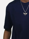 Navy Blue Oversized T-Shirt For Men