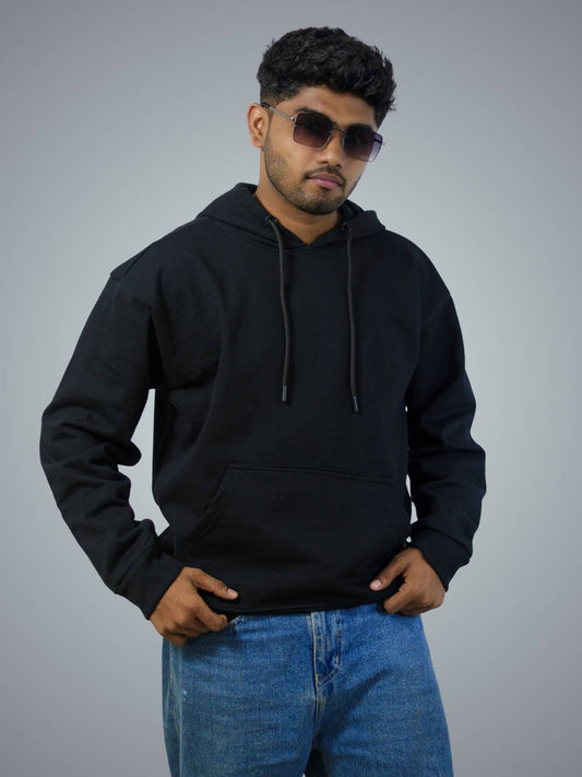 Black Oversized Heavy Hoodie For Men