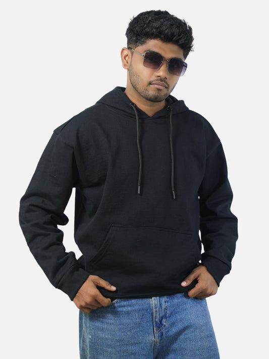 Black Oversized Heavy Hoodie For Men