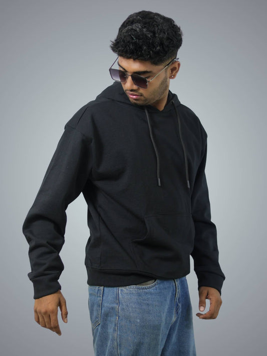 Black Oversized Heavy Hoodie For Men