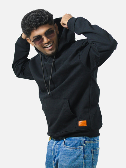 Black Oversized Heavy Hoodie For Men