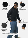 Black Oversized Heavy Hoodie For Men