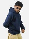 Navy Blue Oversized Heavy Hoodie For Men