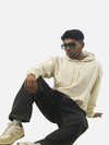 Off White Oversized Heavy Hoodie For Men