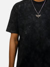 Black Acid Wash Oversized T-Shirt For Men