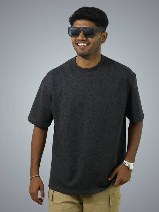 Charcoal Oversized T-Shirt For Men