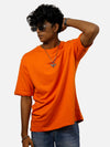 Orange Oversized T-Shirt For Men