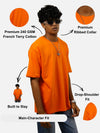 Orange Oversized T-Shirt For Men