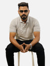 Grey Polo T-Shirt For Men