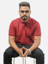 Maroon Polo T-Shirt For Men