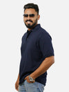 Navy Blue Polo T-Shirt For Men