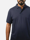 Navy Blue Polo T-Shirt For Men