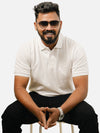 White Polo T-Shirt For Men