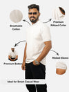 White Polo T-Shirt For Men