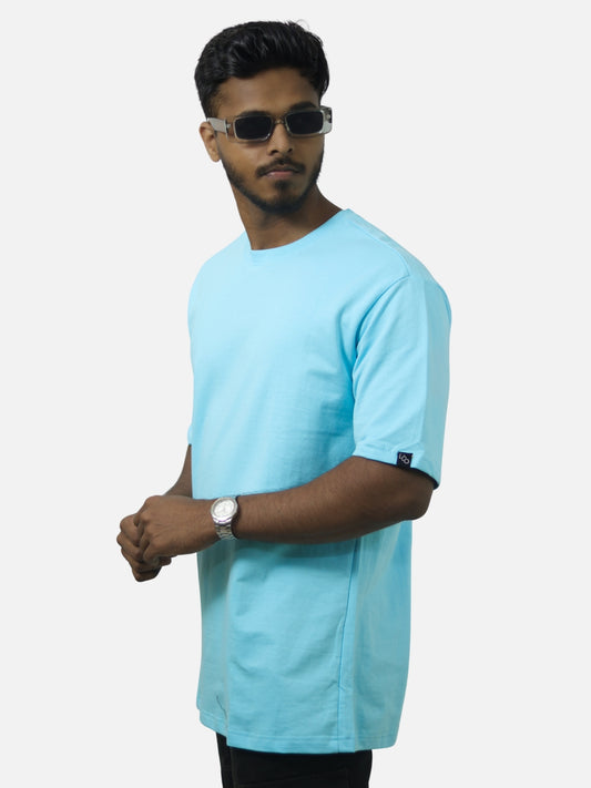 Sky Blue Oversized T-Shirt For Men