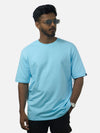 Sky Blue Oversized T-Shirt For Men