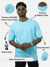 Sky Blue Oversized T-Shirt For Men