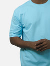 Sky Blue Oversized T-Shirt For Men