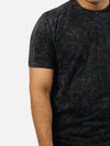 Black Acid Wash Regular Fit T-Shirt For Men
