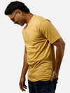 Beige Regular Fit T-Shirt For Men