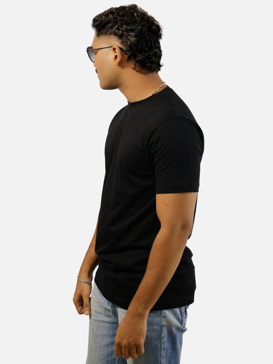 Black Regular Fit T-Shirt For Men