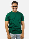 Bottle Green Regular Fit T-Shirt For Men