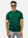Bottle Green Regular Fit T-Shirt For Men