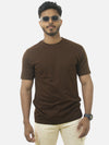 Brown Regular Fit T-Shirt For Men
