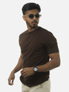 Brown Regular Fit T-Shirt For Men