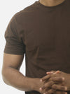 Brown Regular Fit T-Shirt For Men