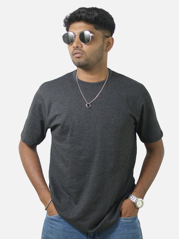 Charcoal Regular Fit T-Shirt For Men