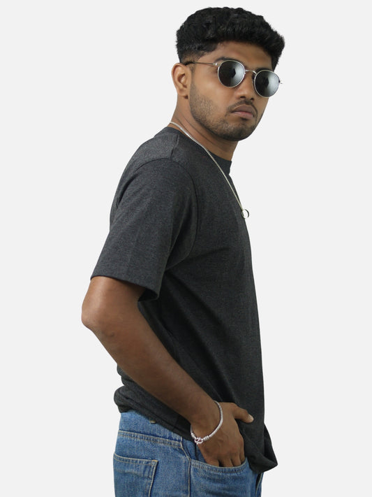 Charcoal Regular Fit T-Shirt For Men