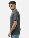 Charcoal Regular Fit T-Shirt For Men